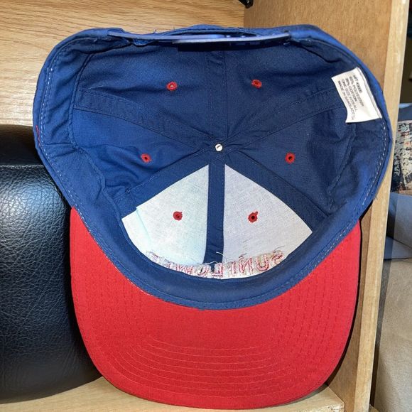 Vintage Sunflower Embroidered Snapback Hat Rare - Picture 10 of 12